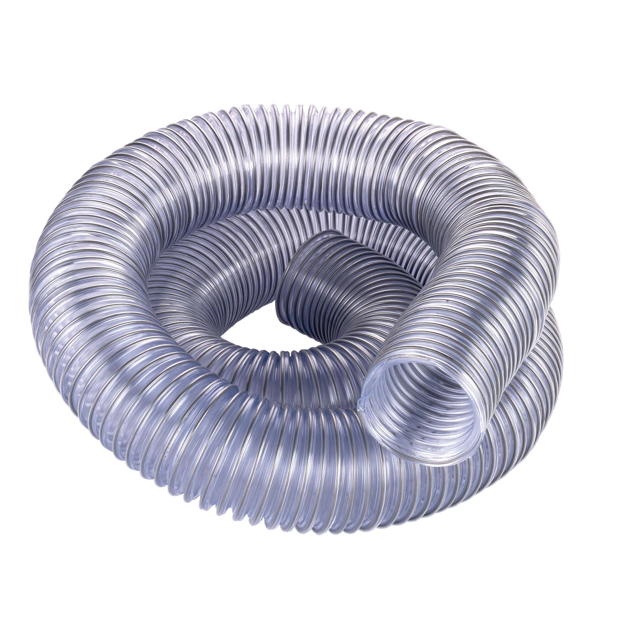 Flexadux PV Dust Collection Hose - 2-1/2" x 10' - Clear
