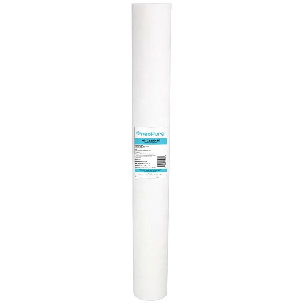 Neo-Pure MB-25200-50 20" Polypropylene Sediment Depth Filter 50 mic — 20-Pack