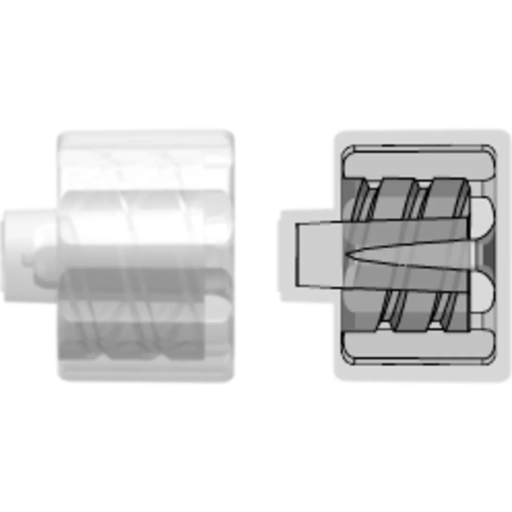 LinkTech Male Luer Integral Lock Ring Plug, Closed at Luer Tip, Natural Polypropylene — Single