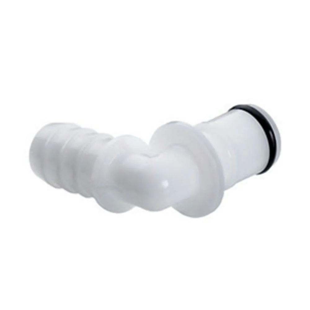 44700 NSF In-Line Elbow Hose Barb Coupling Insert 3/8 ID Barb — Bag of 25