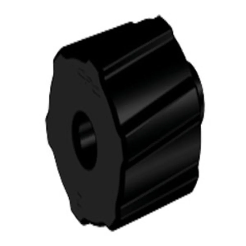 LPLUG31 Black Nylon Luer Plug Fittings — Bag of 100