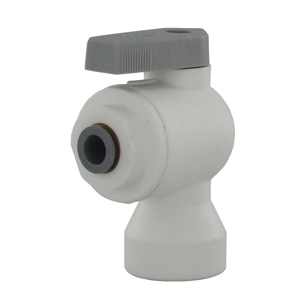 Parker LIQUIfit LFPP4VFE4 Valve Female Elbow - 1/4 QC x 1/4 FPT — Box of 10