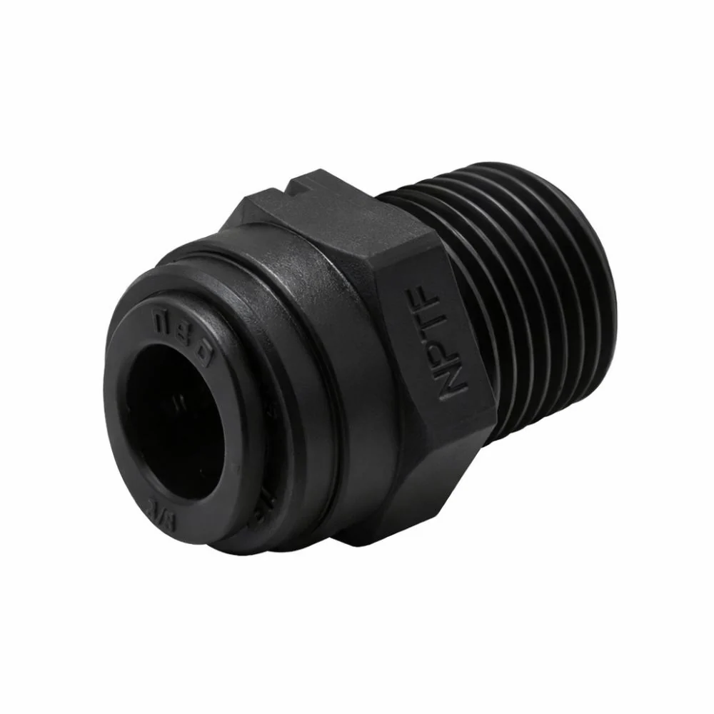 NeoFit - Acetal Black Male Connector 3/8" tube x 3/8"BSP(P) — Box of 250