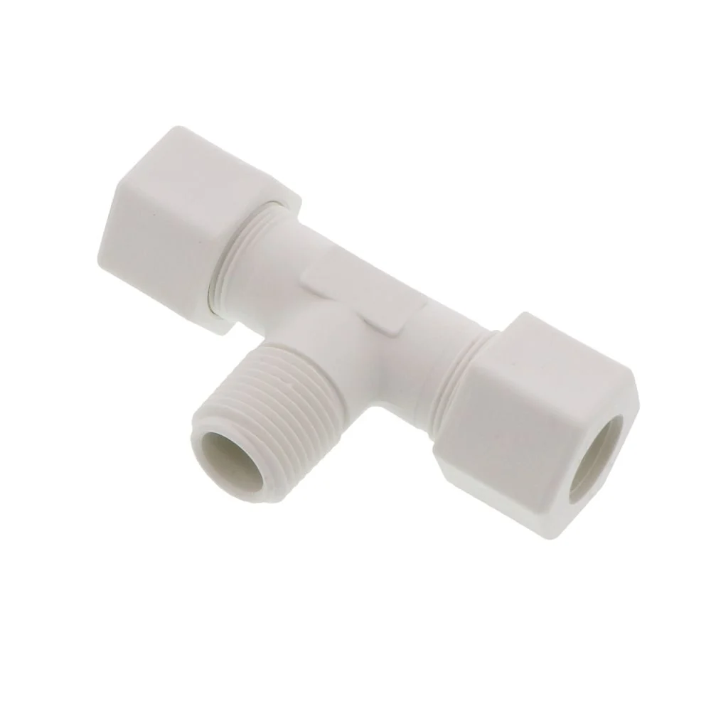 JACO 60-10-8-P-PG Polypropylene Male Branch Tee 5/8 OD Tube x 1/2 MPT — Single