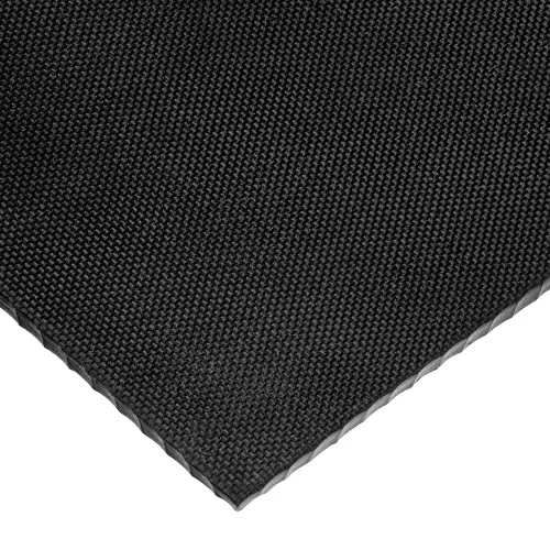 Textured Neoprene Rubber Sheet, 24"L x 36"W x 1/32" Thick, 60A, Black