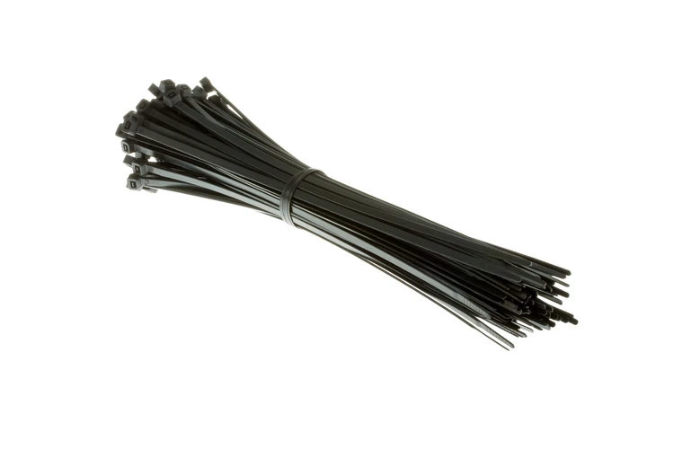 11in Nylon Cable Ties, Black (Qty 100)