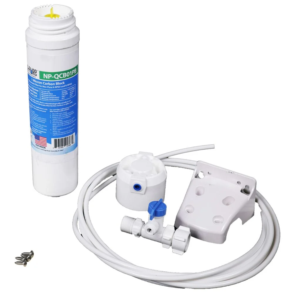 Neo-Pure K-NPDWS Quick Change Drinking Water System — With Brushed Nickel Faucet