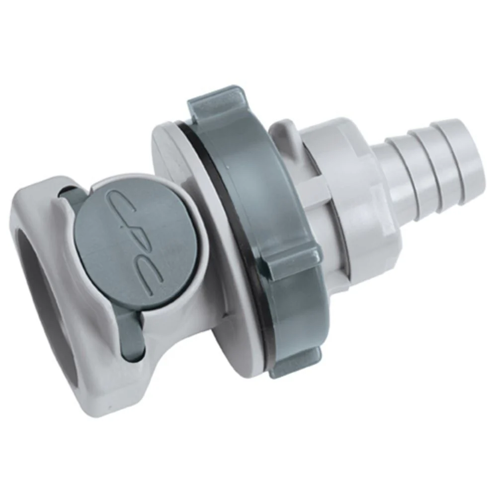 63900 NSF Non-Valved Panel Mount Hose Barb Coupling Body 1/2 ID Barb — Single