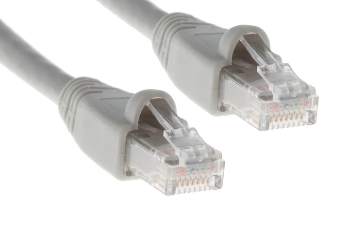 CAT6A Ethernet Patch Cable, Booted, 6ft, Gray