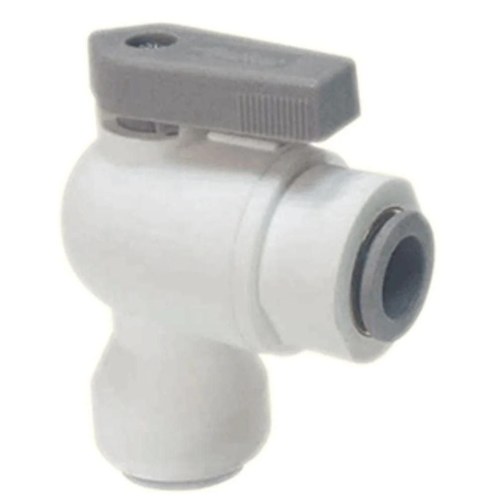 Parker LIQUIfit Elbow Union Ball Valve - 3/8 QC x 3/8 QC — Box of 10
