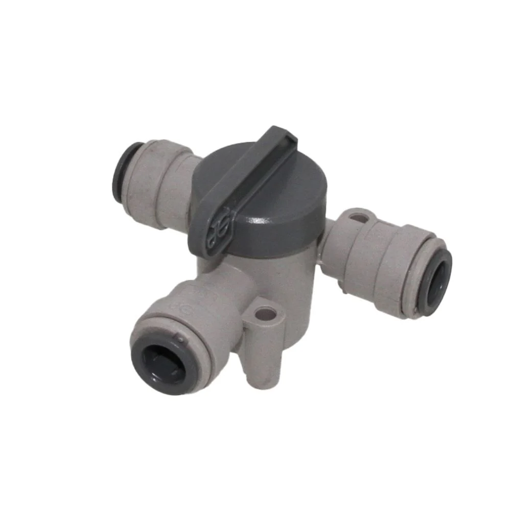 John Guest Angle Stop Valve - 3/8 x 3/8 x 3/8 — Single
