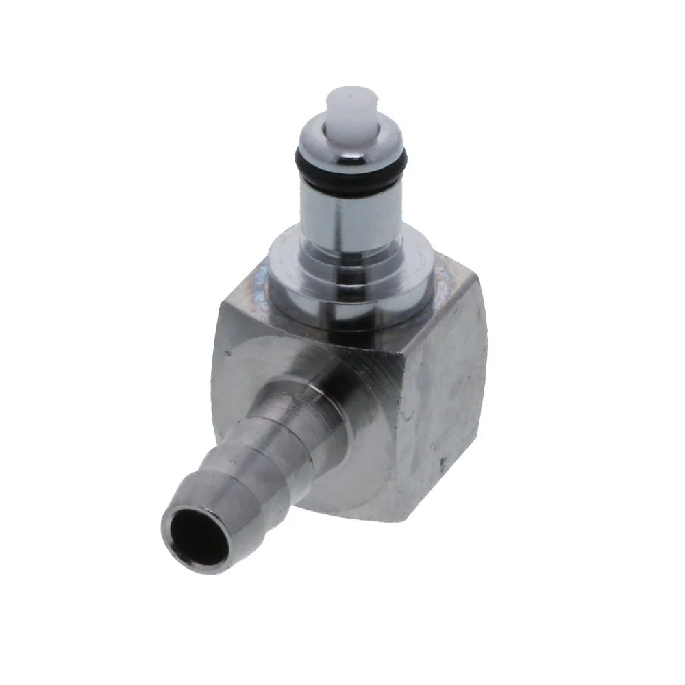 MCD2304 Elbow Hose Barb Valved Coupling Insert 1/4 ID Barb — Bag of 10