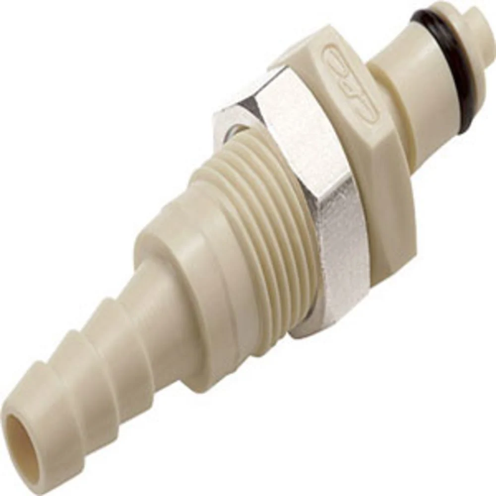 PMCD420212 Valved Panel Mount Hose Barb Coupling Insert 1/8 ID Barb — Pack of 250
