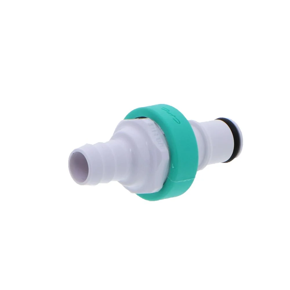 NS4D2200606 ABS Valved In-Line Hose Barb Coupling Insert 3/8 ID Barb — Single