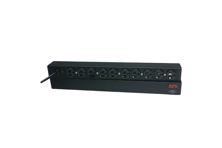 APC Basic 1U Rack PDU, 20A 120V Power Distribution Unit with (10) NEMA 5-20 Outlets (L5-20P Input), AP9564