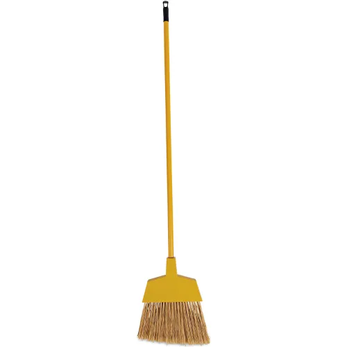 Boardwalk® Poly Bristle Angler Broom, 53" , Yellow, 12/case