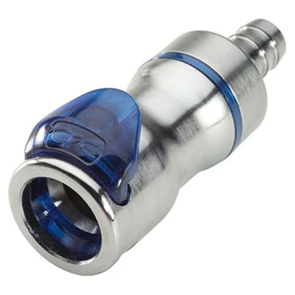 LQ6D17008BLU Valved In-Line Liquid Cooling Coupling Body 1/2 ID Barb Cool Blue — Pack of 100