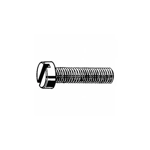 M6 x 1.0 x 45mm Cheese Head Machine Screw - Steel - Zinc - DIN 125B - Pkg of 100