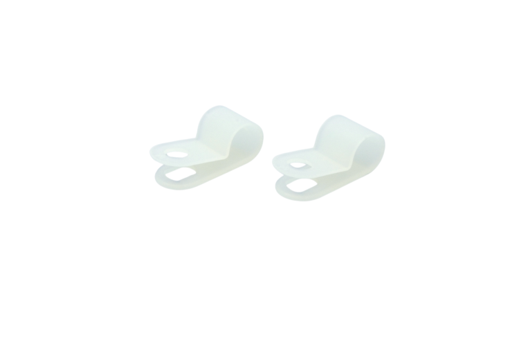 R-Type Cable Clamp 1/4in Clear 100pk