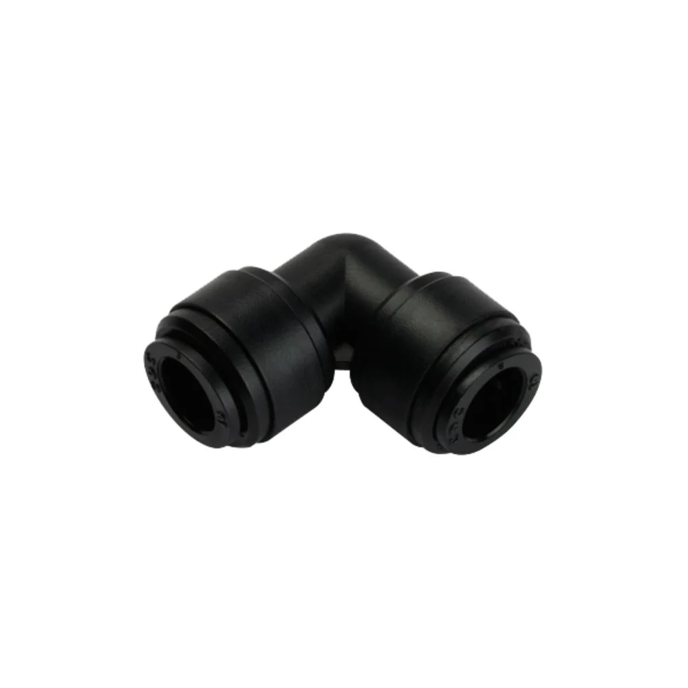 NeoFit - Acetal Black Union Elbow 1/4" tube x 6mm tube — Bag of 6