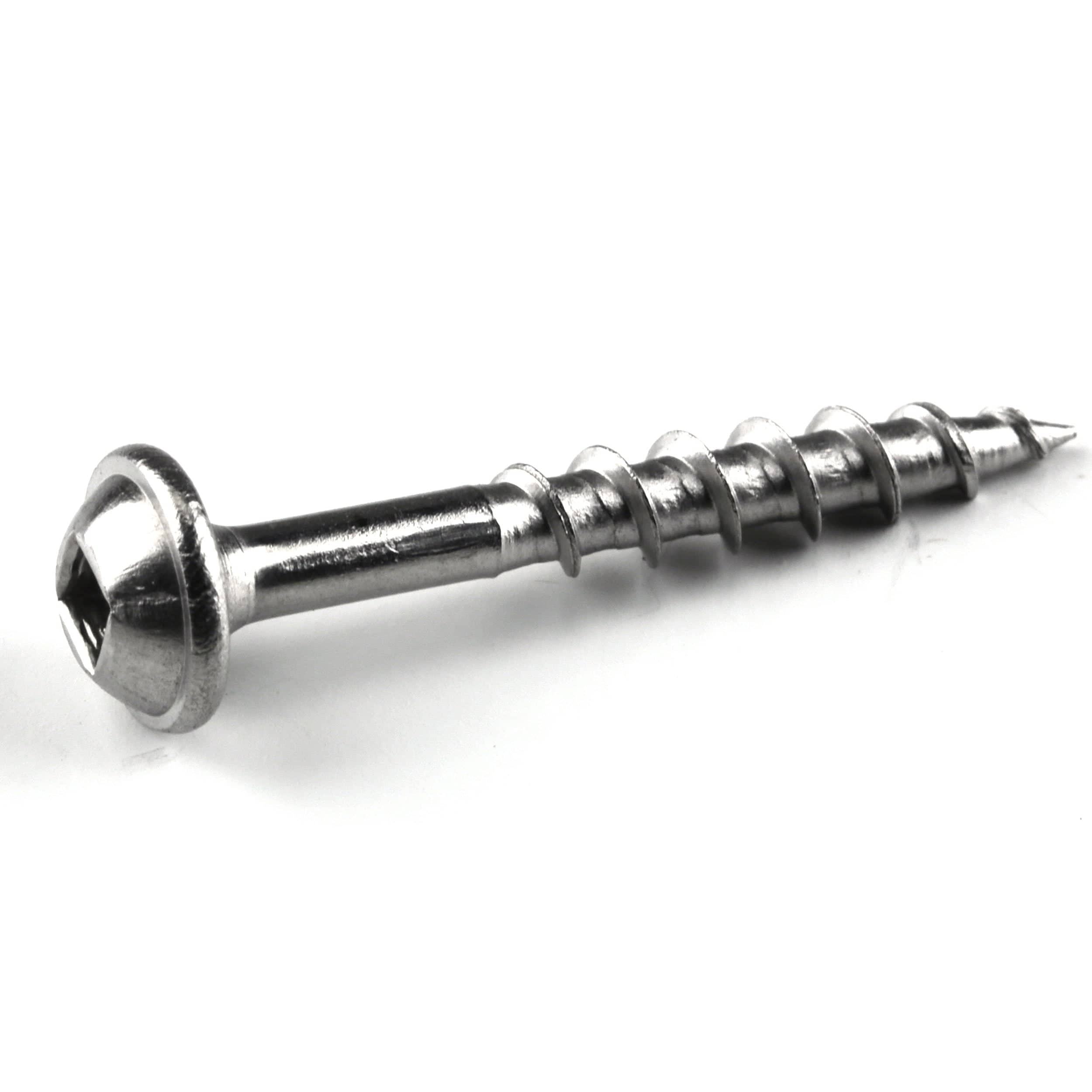 Pocket Hole Screw - Coarse - Square Drive - 305 Stainless Steel — #10 / 2-1/2" / 50-Piece