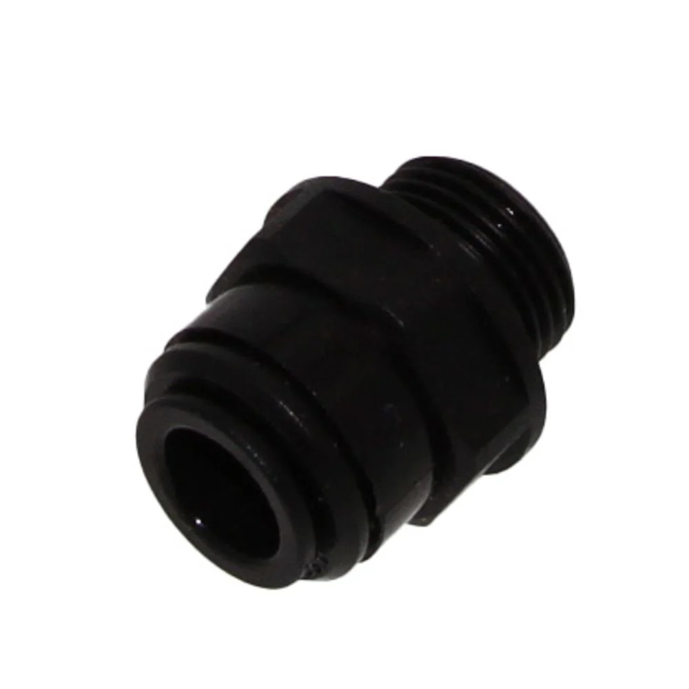 John Guest 6mm x 1/8" (BSPP) Acetal Male Connector - Black — Single