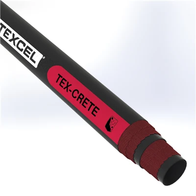 CRETE-3.0-100B by Texcel | TEX-CRETE Series | Textile Concrete Hose | 3" Hose ID | 1230 PSI | Black — 100' Length