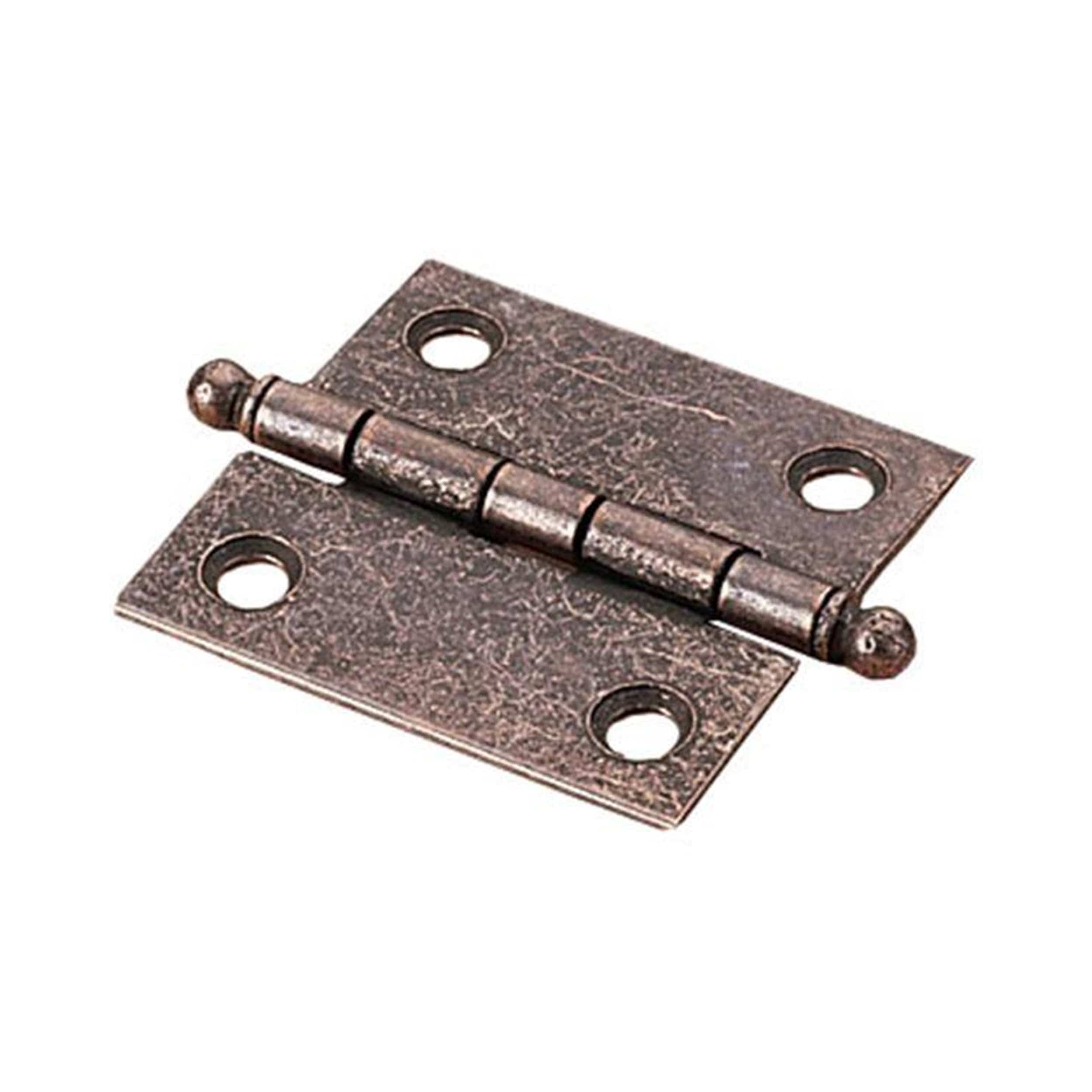 Steel Cabinet Hinge - Antique Bronze - Pair — 2" x 2"