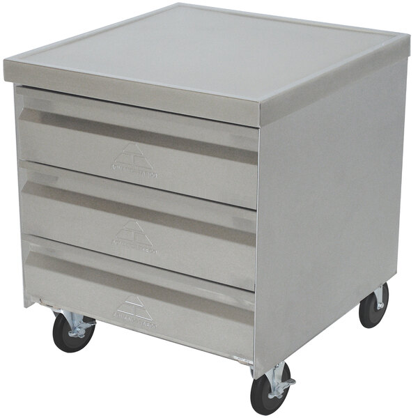 Advance Tabco MDC-2020 Mobile 3 Drawer Cabinet