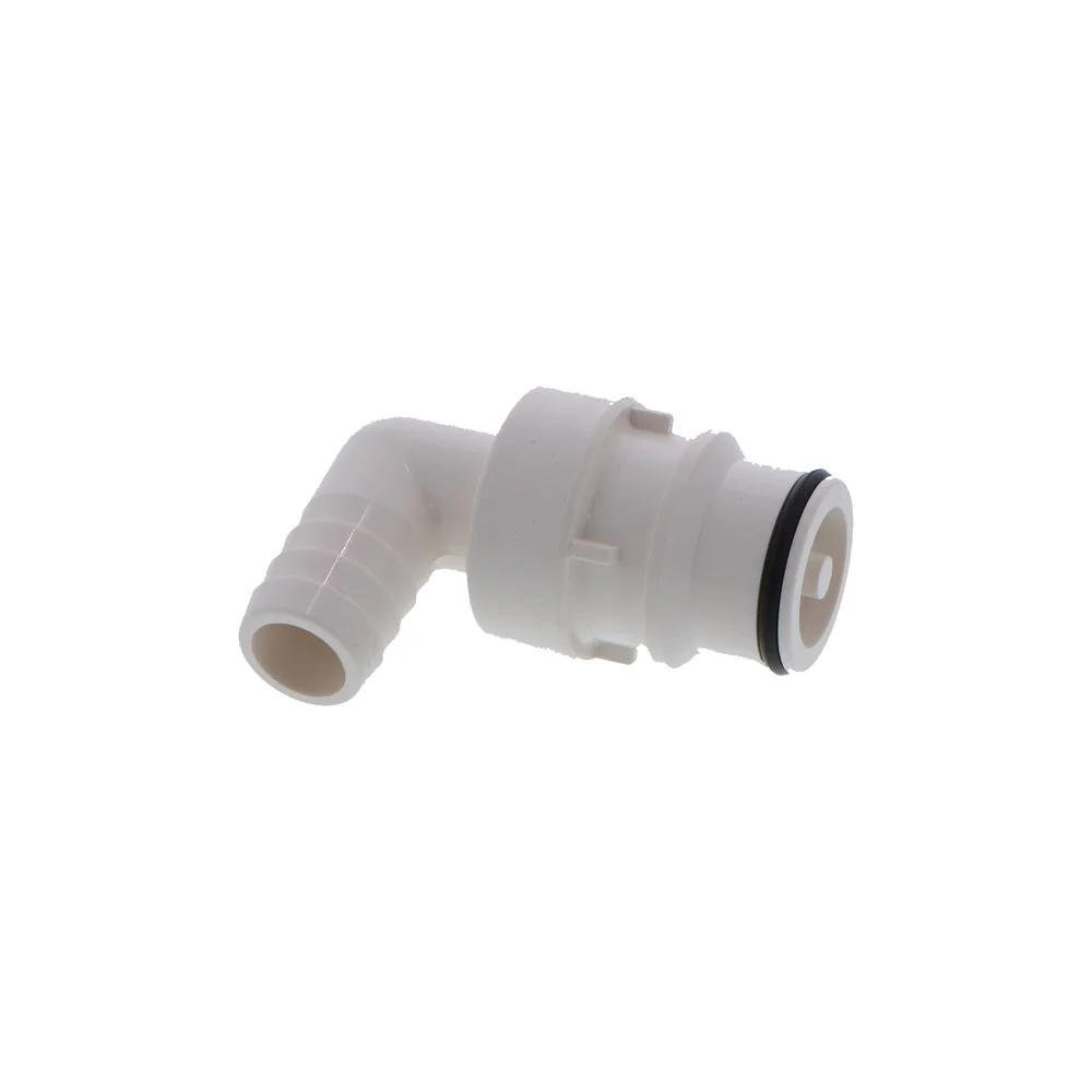 HFC23835 Non-Valved Elbow Hose Barb Coupling Insert 1/2 ID Barb — Pack of 100