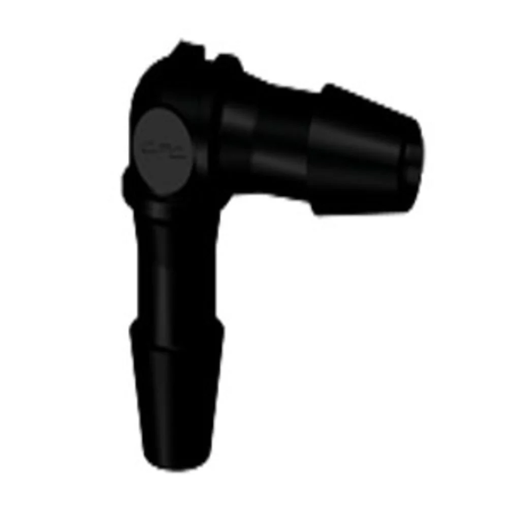 HE331 Elbow Fitting Black Nylon 3/32 HB X 3/32 HB — Pack of 1000