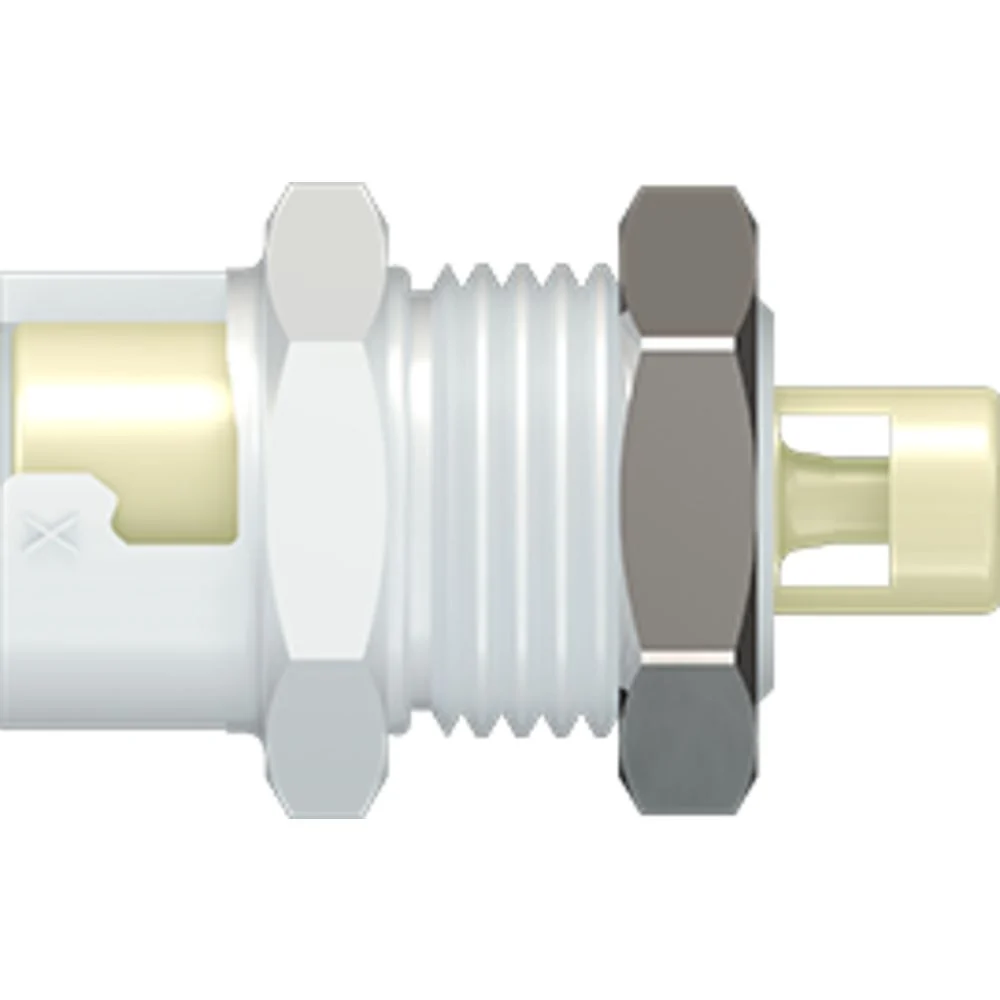 LinkTech 10PP Series Panel Mt. Female, Non-valved, 1/16" HB, Polypropylene — Box of 1000