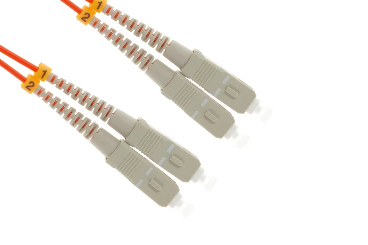 SC to SC Multimode Duplex 62.5/125 OM1 UPC Fiber Patch Cable, 2 Meters