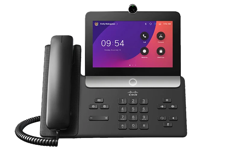 Cisco 8875 HD Video Phone with Bluetooth and Touch Screen Interface, New, Original
