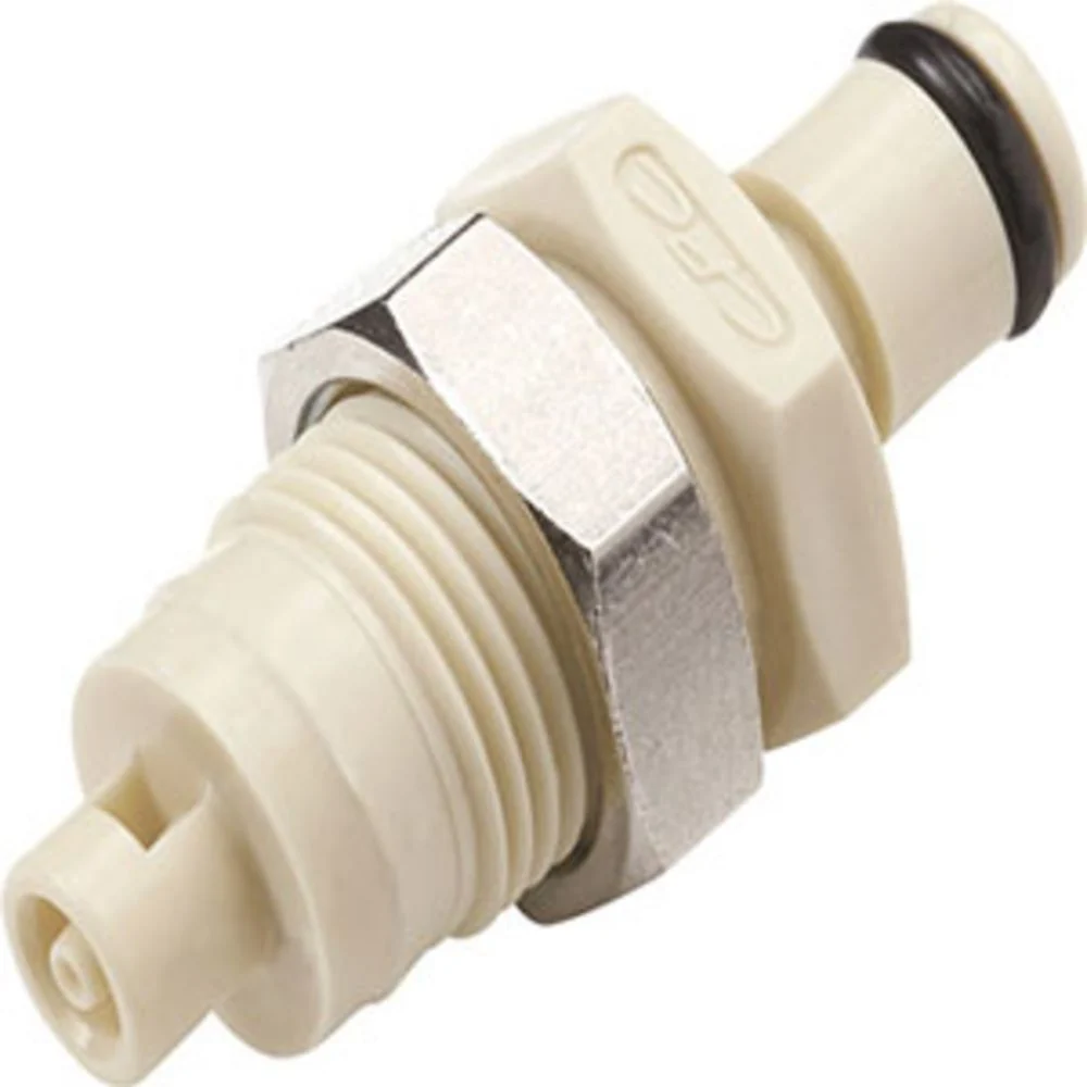 PMC420112 Non-Valved Panel Mount Hose Barb Coupling Insert 1/16 ID Barb — Pack of 250
