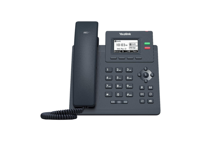 Yealink SIP-T31P Entry-Level IP Phone (2 Lines, PoE)