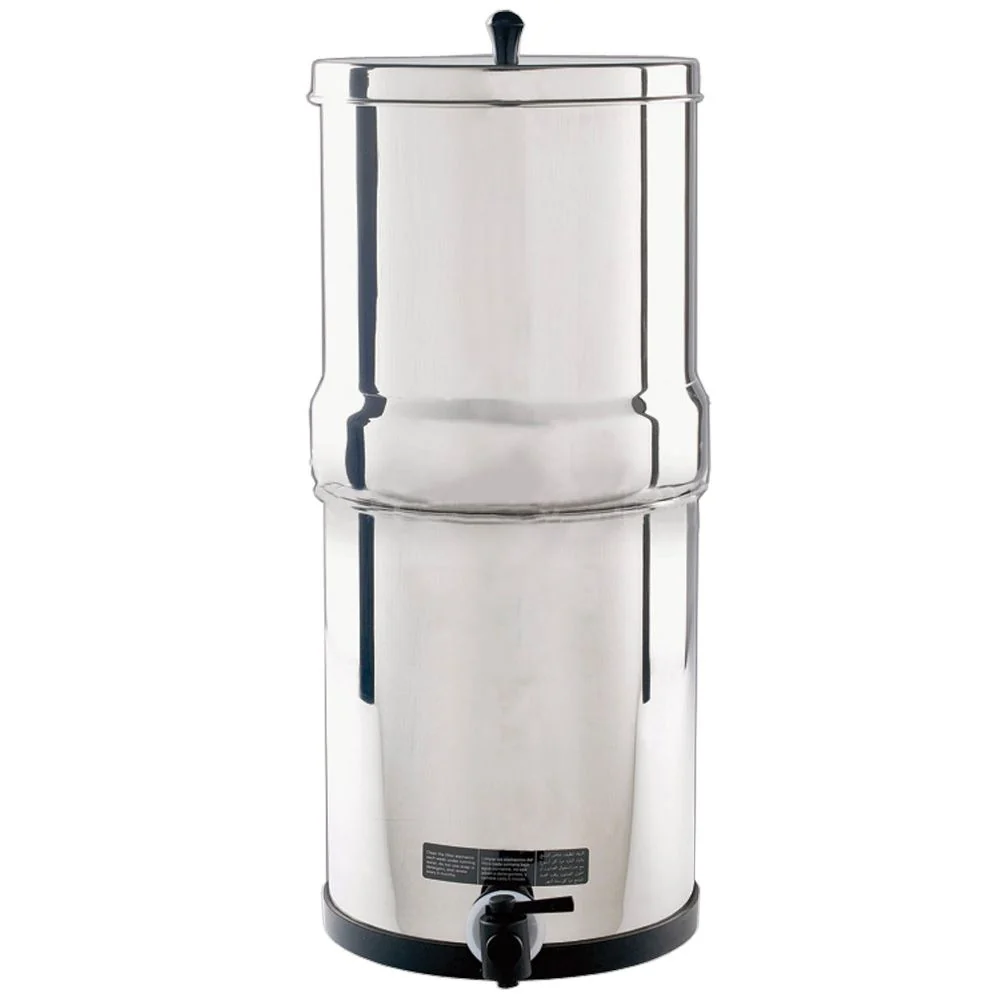AquaCera Pioneer SS4 Gravity Fed Filtration System — with 4 Imperial CeraMetix 7" Filters