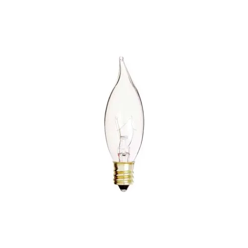 Satco S3272 10ca7 10w Incandescent W/ Candelabra Base Bulb - Pkg Qty 25