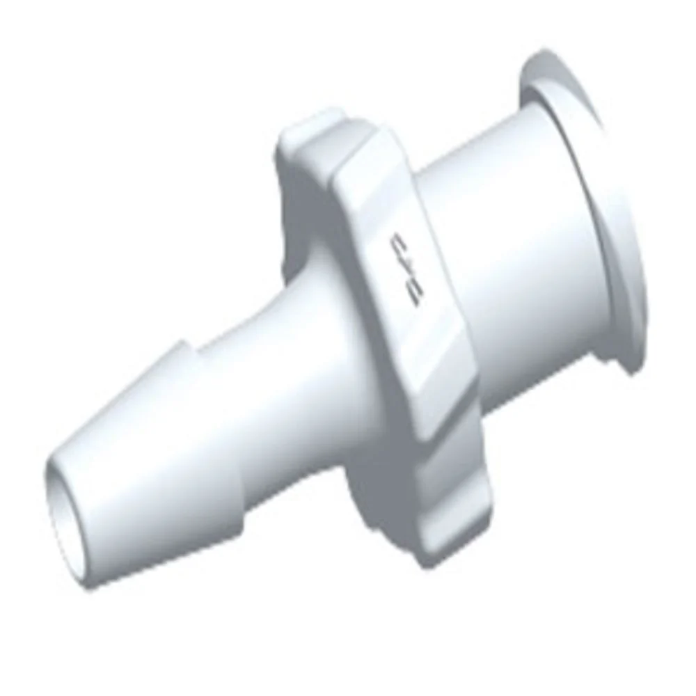 LF4130 Luer Fitting White Nylon Female Luer X 1/8 HB — Single