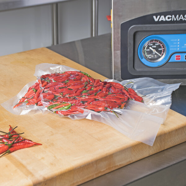 ARY Vacmaster 40796 12" x 16" Cook-In Chamber Re-Therm Vacuum Packaging Pouches / Bags for Sous Vide Cooking 4 Mil - 500/Case