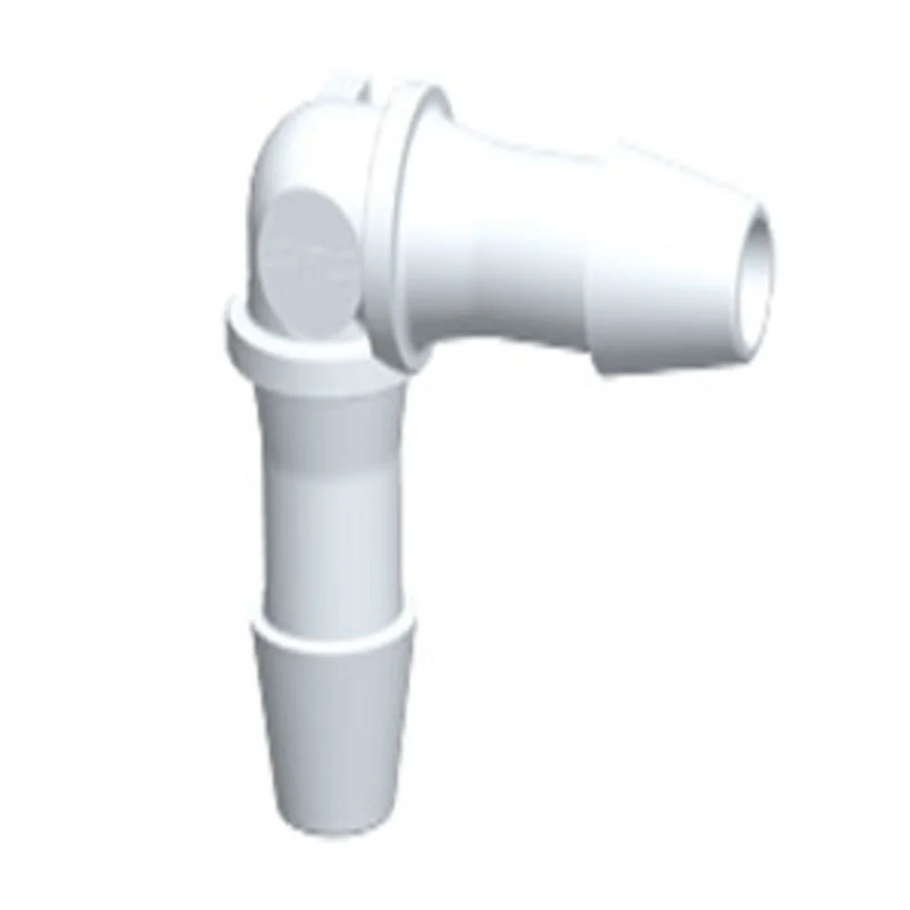 HE630 Elbow Fitting White Nylon 3/16 HB X 3/16 HB — Single