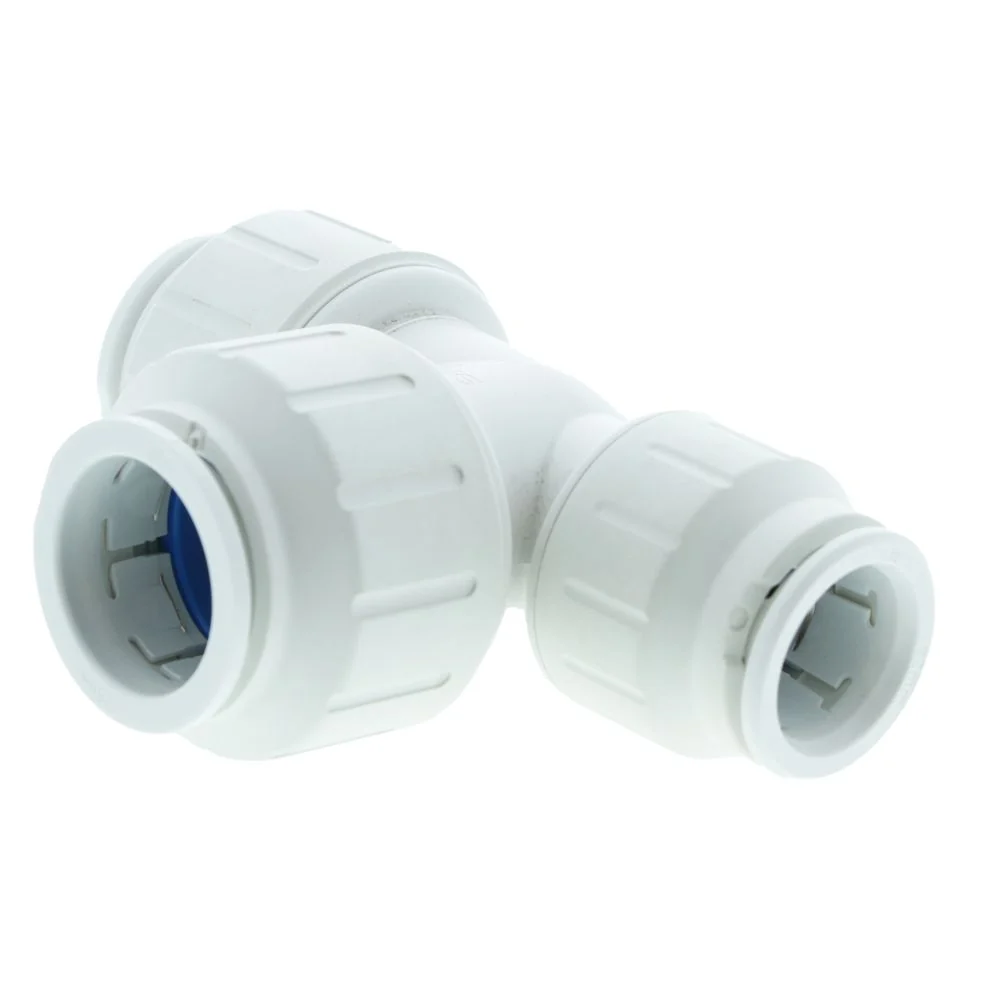 John Guest Reducing Tee - 28mm x 22mm x 28mm — Box of 10