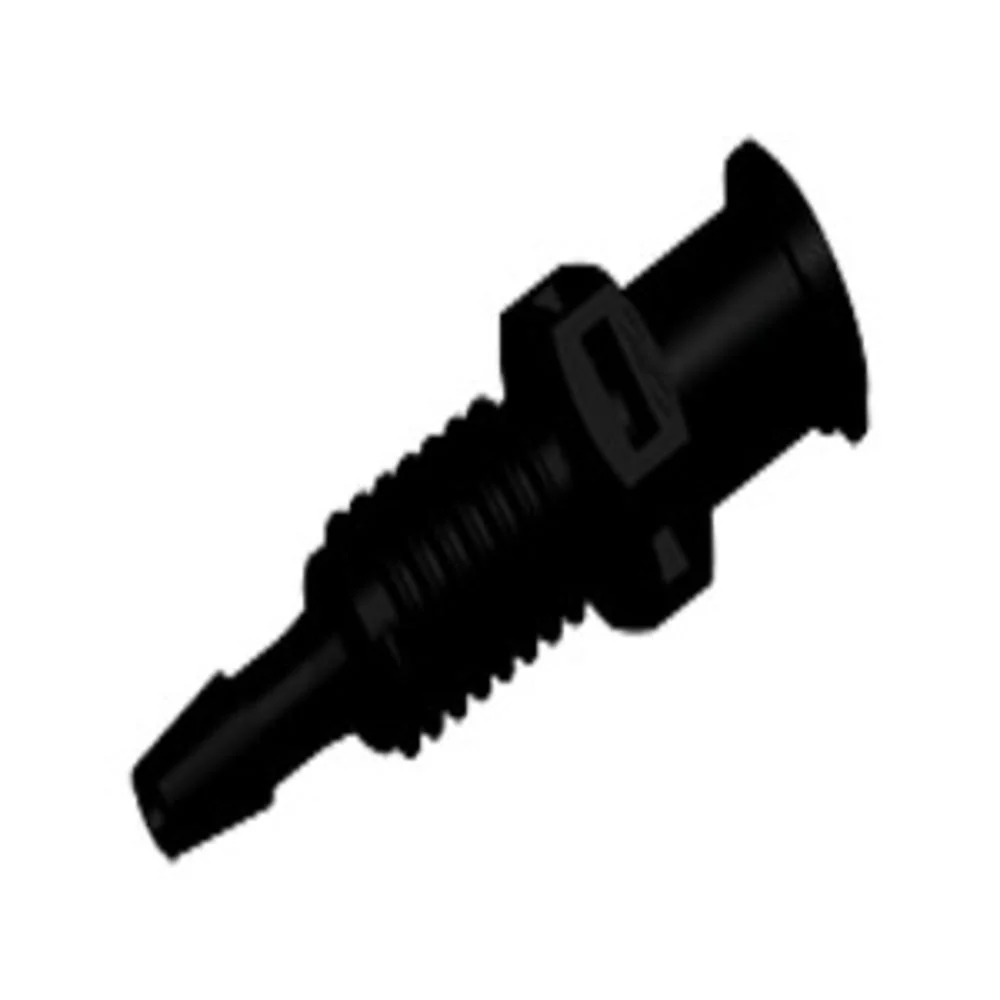 PMLF3131 Luer Fitting Black Nylon Panel Mount Female Luer X 3/32 HB — Single
