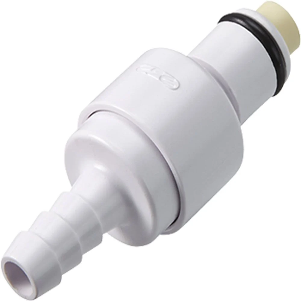 PLCD2200606 Valved In-Line Hose Barb Coupling Insert 3/8 ID Barb — Pack of 250