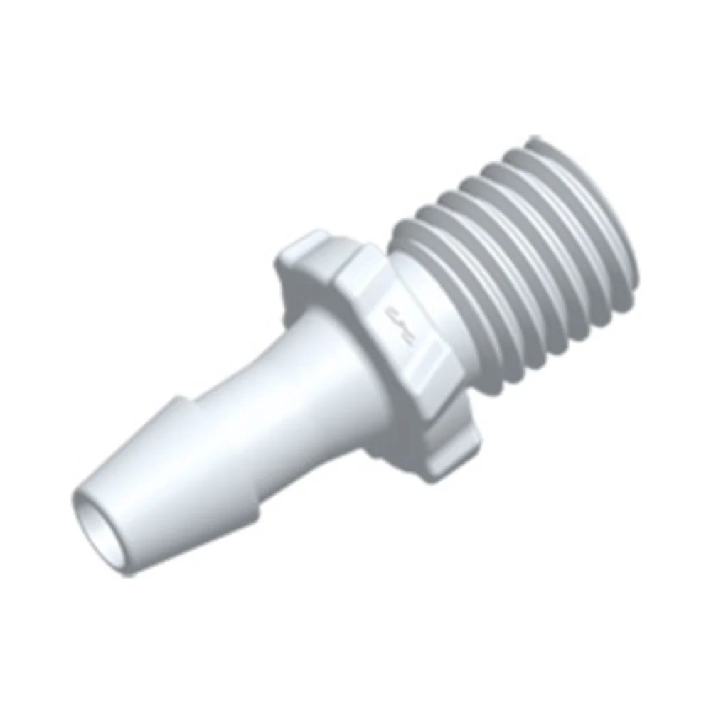 FitQuik Acetal Screw Type Blood Pressure Connector - 5/16 UNF x 5/32 ID Barb — Single