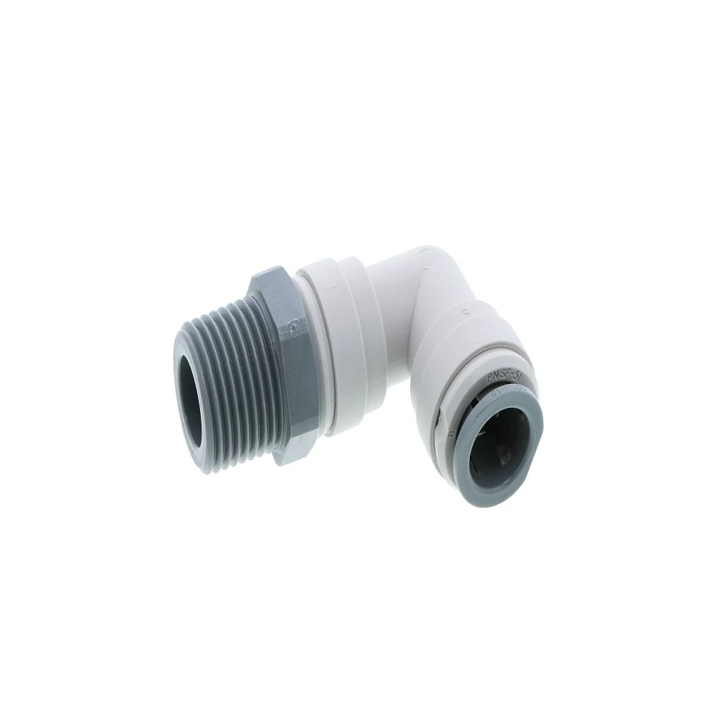John Guest Swivel Elbow BSPT - 1/2 x 1/2 BSPT — Bag of 10
