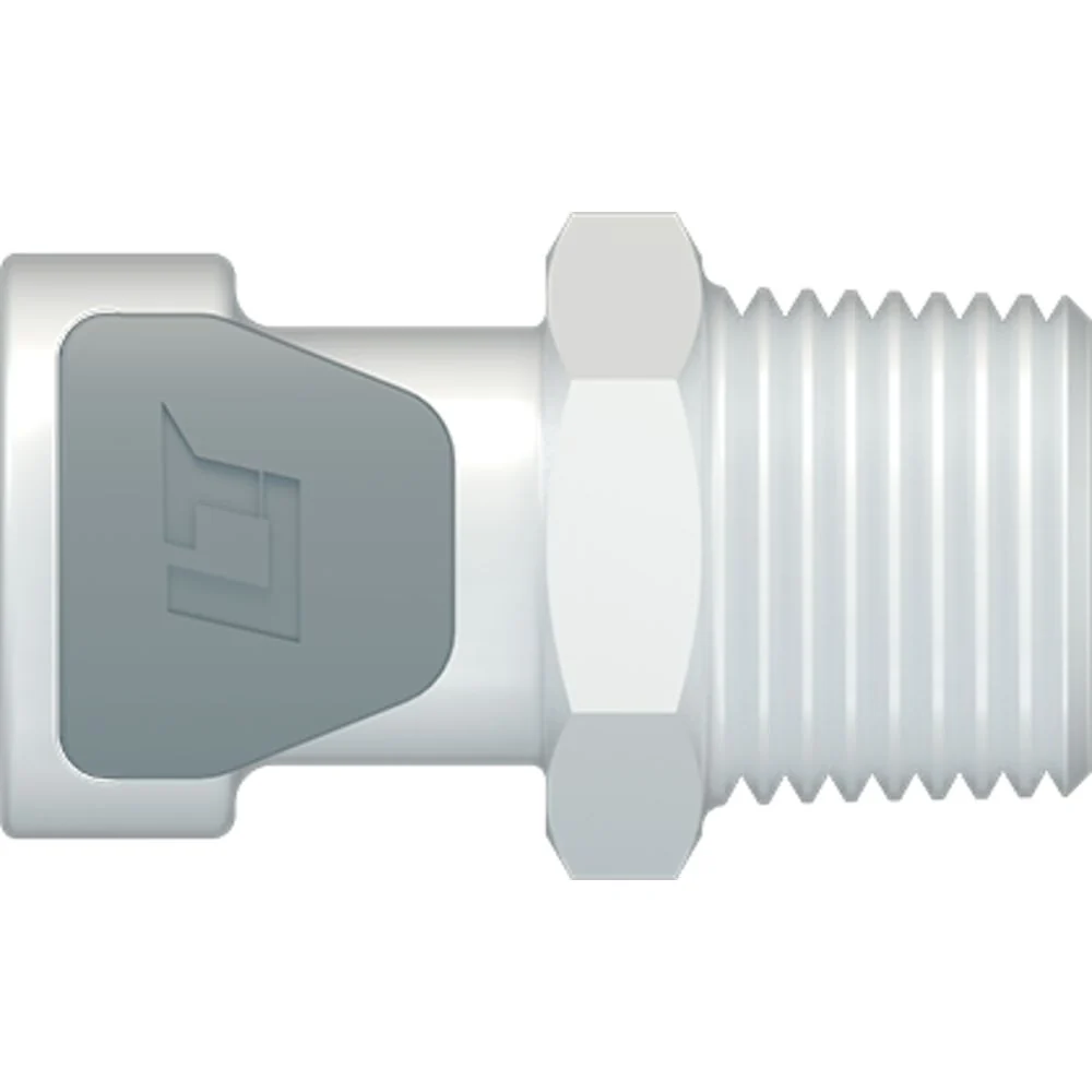 LinkTech 50AC Series Male Thread Female, Non-valved, 3/8" MNPT, Natural Acetal — Single