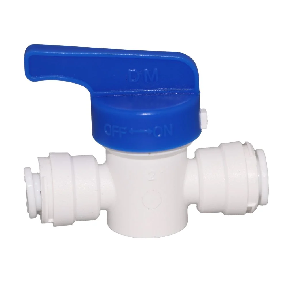NeoFit - Shut-Off Valve Polypropylene - 1/4 x 1/4 Quick Connect — Bag of 10