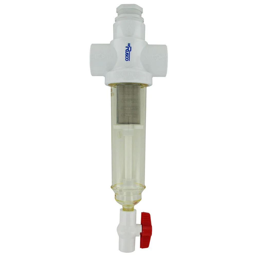 Rusco Chemically Resistant Sediment Trapper Filter Combo Style 1-1/2" SS — 200 Mesh (74 micron)