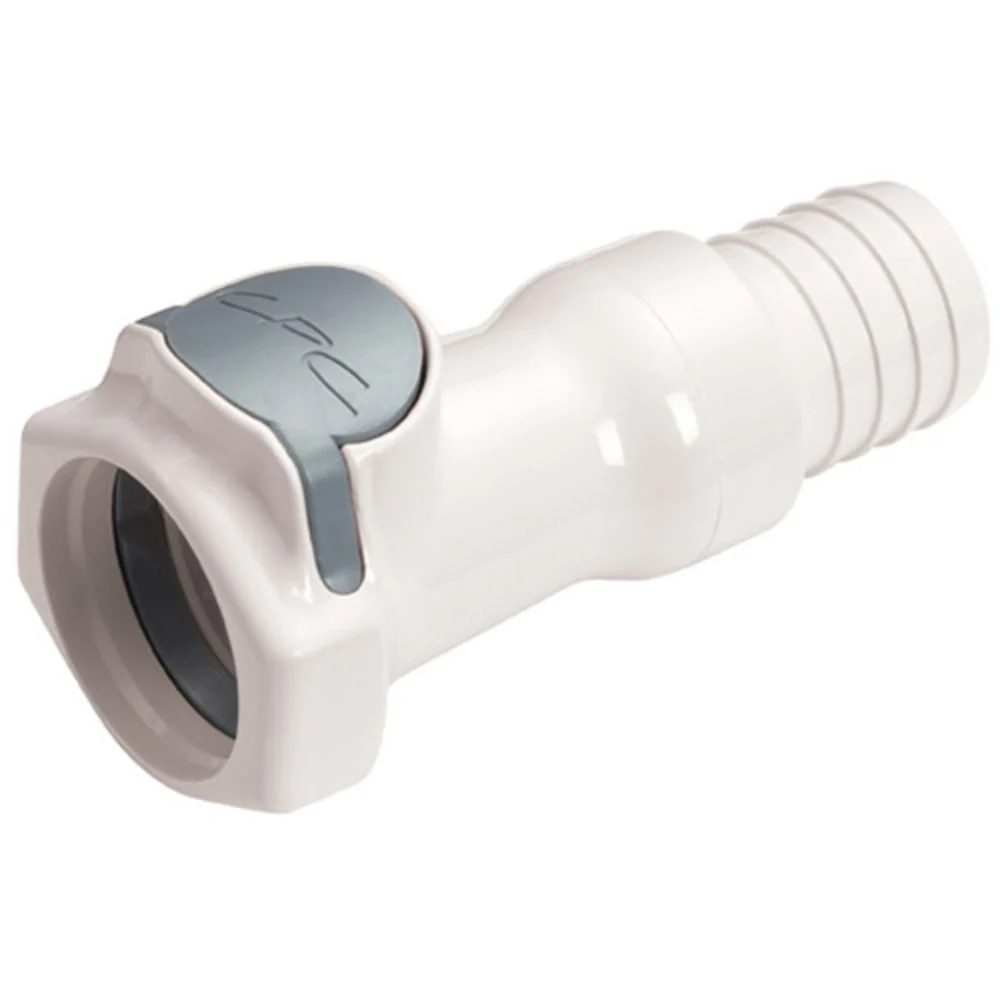 HFCD171235 Valved In-Line Hose Barb Coupling Body 3/4 ID Barb — Pack of 100